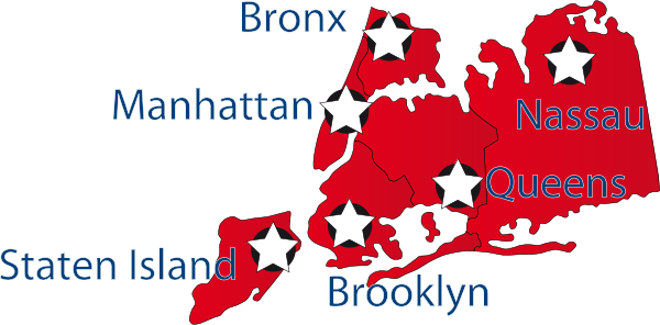 state of new york
 map